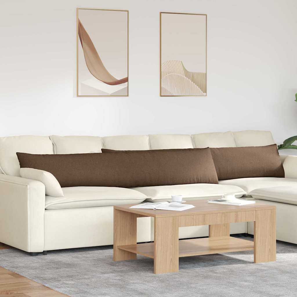 Sofapuder 2 stk. Stof Brun 200 x 40 cm