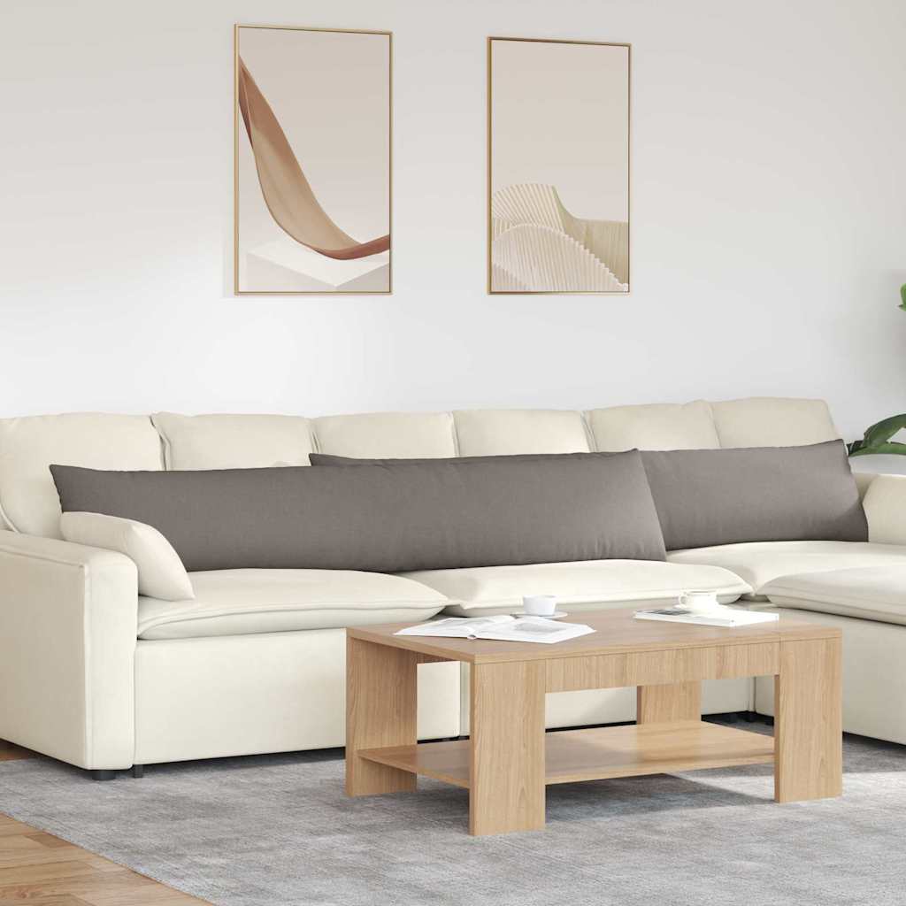 Sofapuder 2 stk. Stof Gråbrun 200 x 40 cm