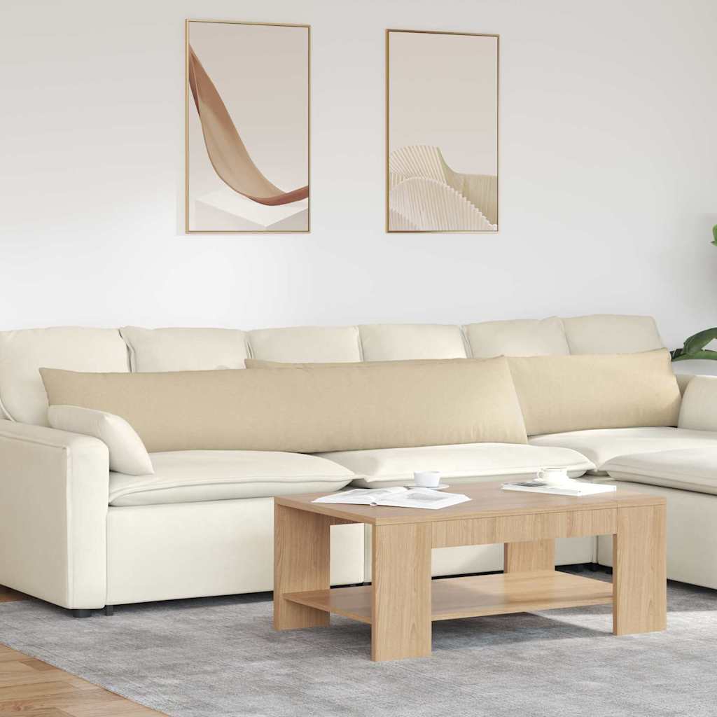 Sofapuder 2 stk. Stof Creme 200 x 40 cm