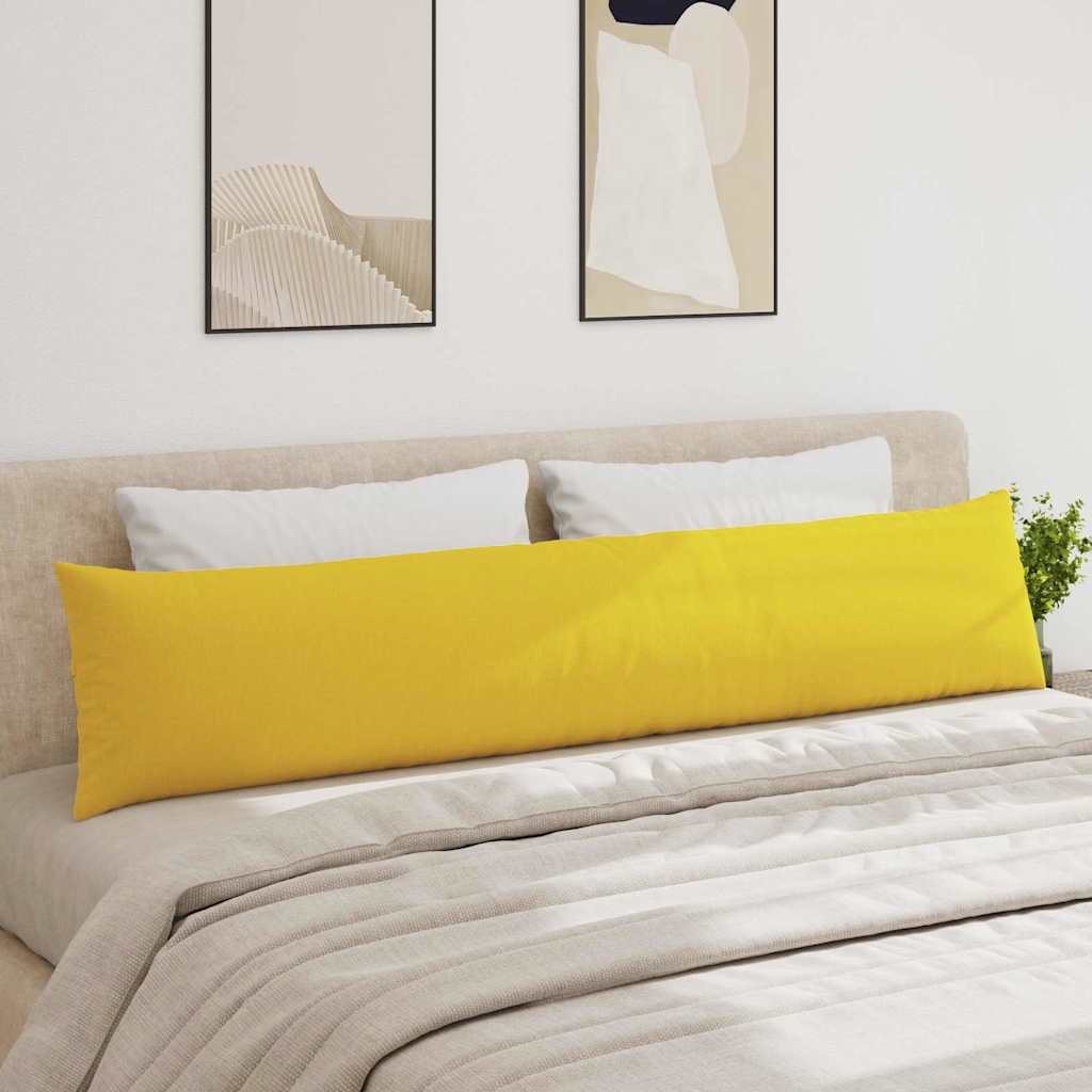 Sofapuder 2 stk. Stof Lys Gul 200 x 40 cm
