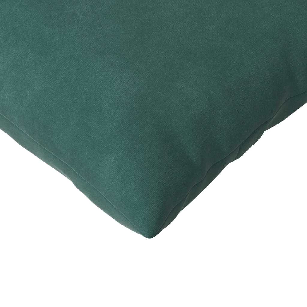 Sofapuder 2 pcs Mørkegrøn 200 x 40 cm Velourstof