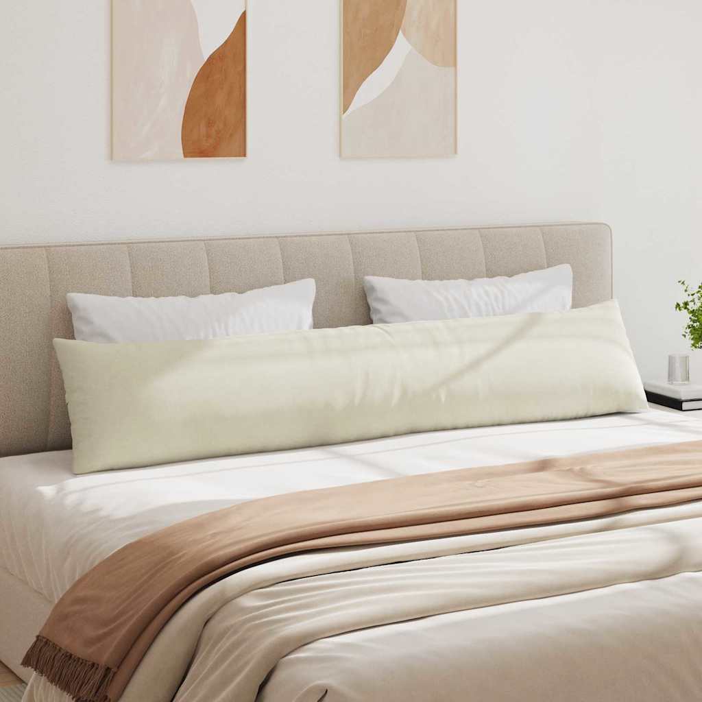 Sofapuder 2 pcs Creme 200 x 40 cm Velourstof