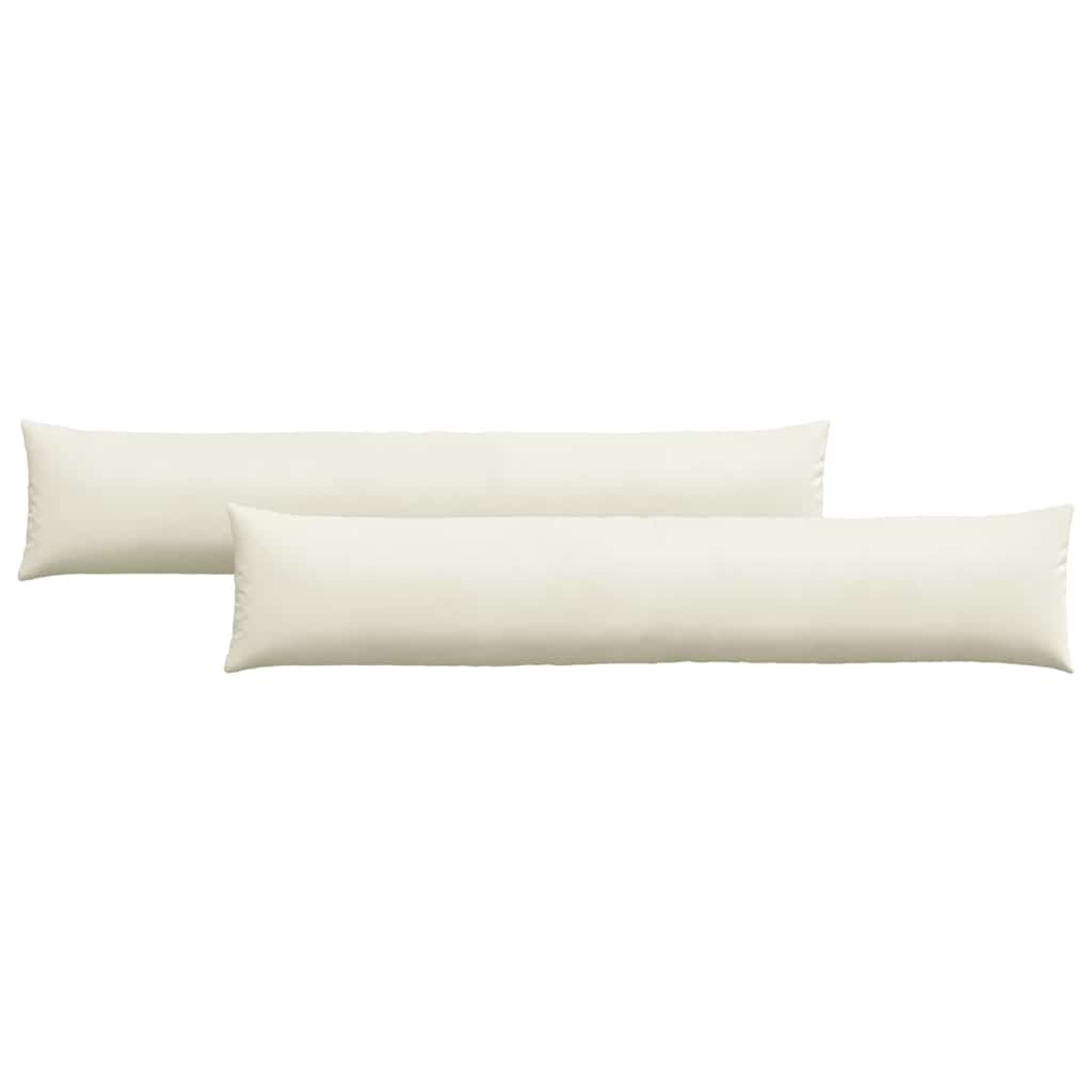 Sofapuder 2 pcs Creme 200 x 40 cm Velourstof