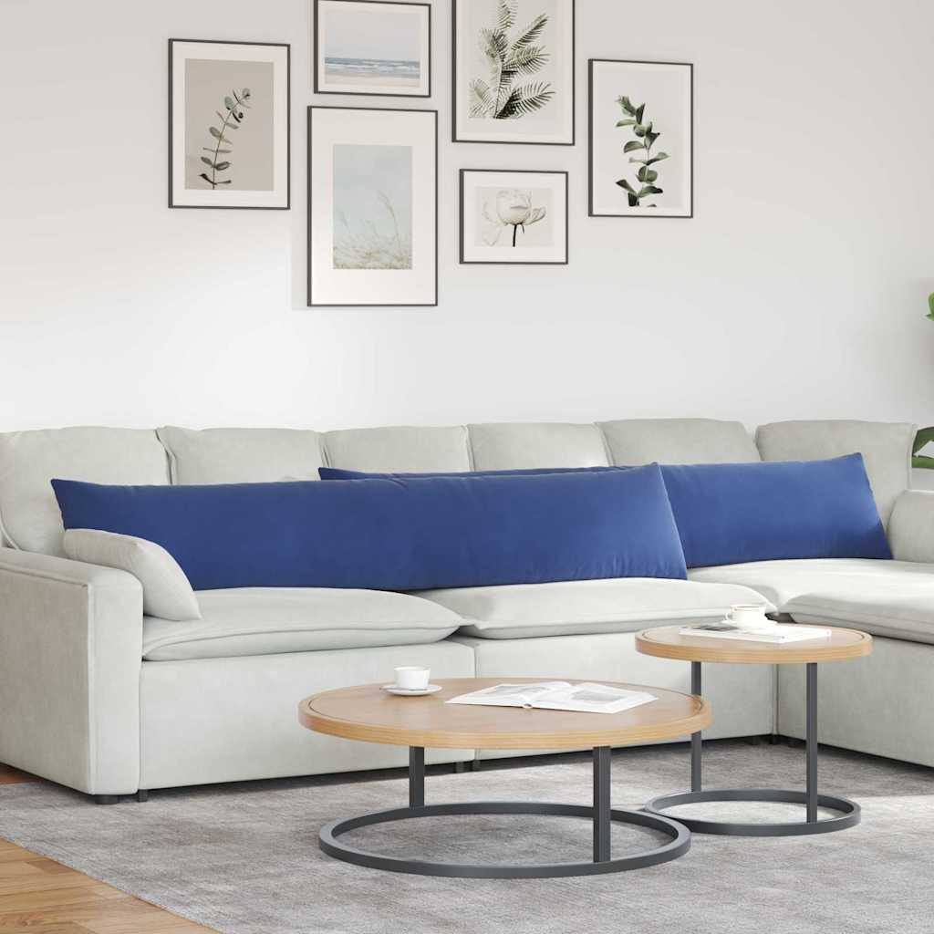Sofapuder 2 pcs Politi blå 200 x 40 cm Velourstof
