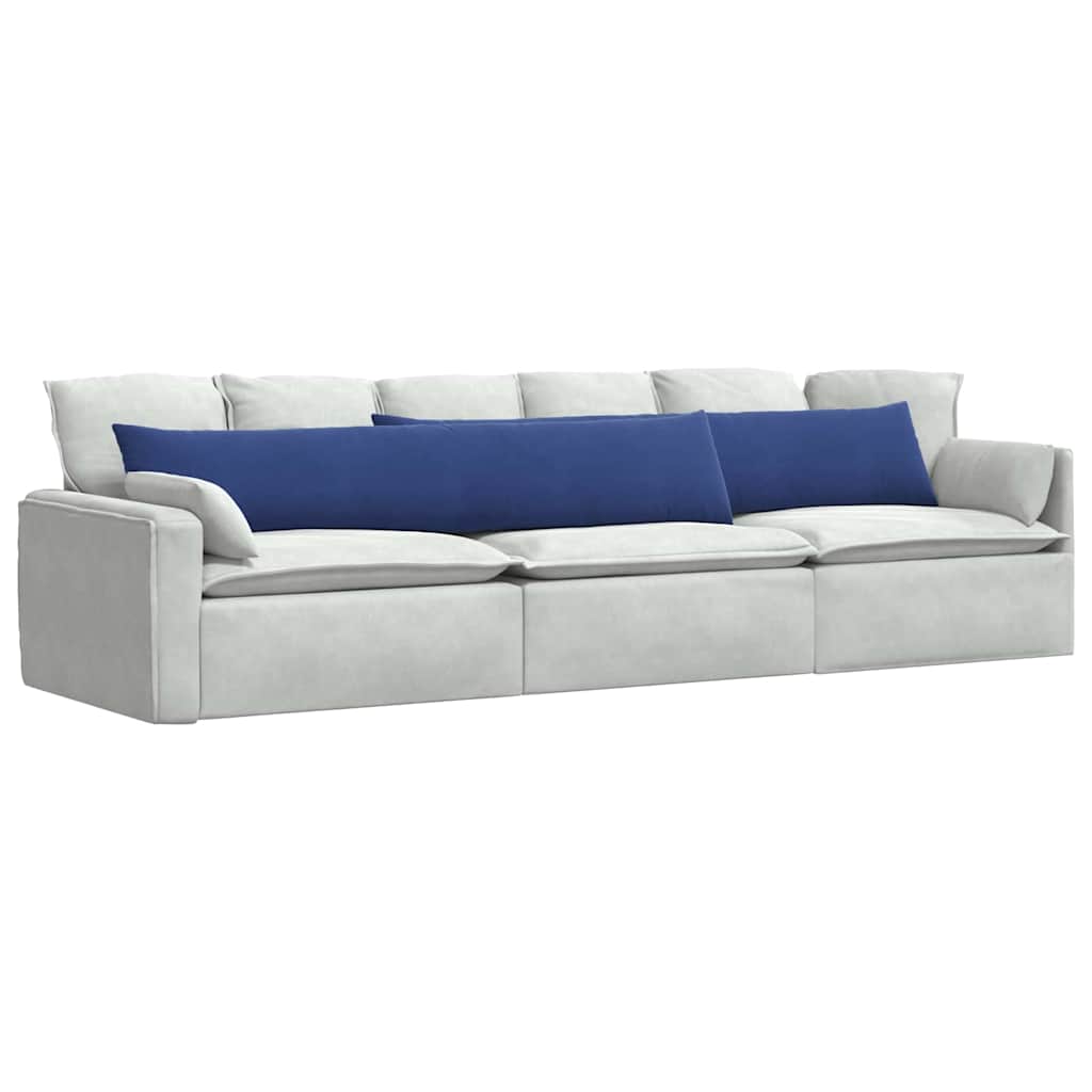 Sofapuder 2 pcs Politi blå 200 x 40 cm Velourstof