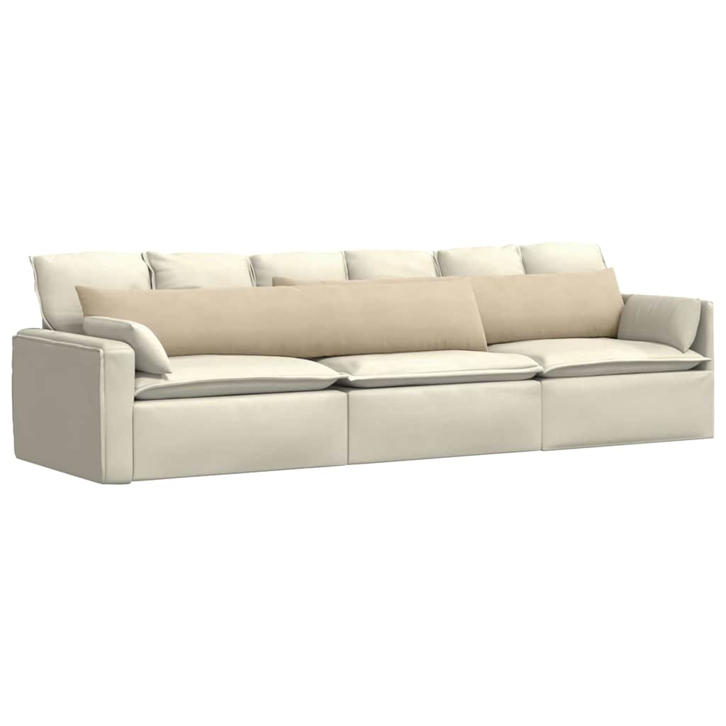 Sofapuder 2 stk. Stof Creme 200 x 40 cm
