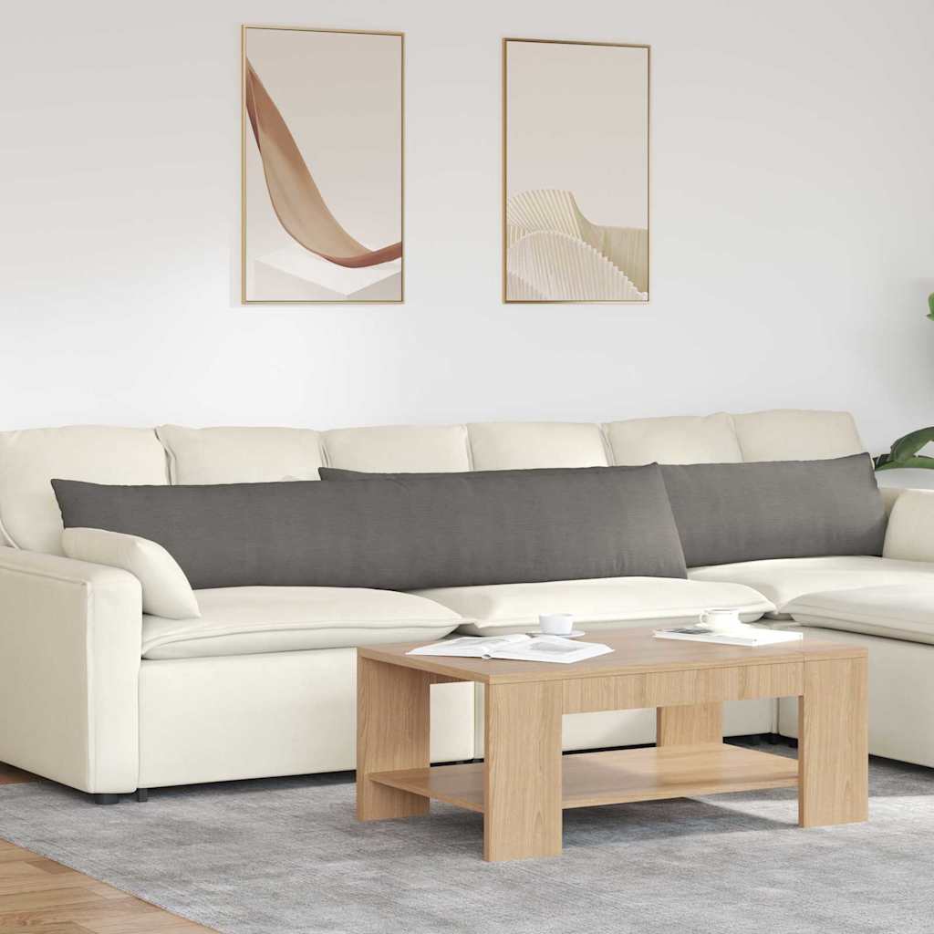 Sofapuder 2 pcs Lysegrå 200 x 40 cm Velourstof