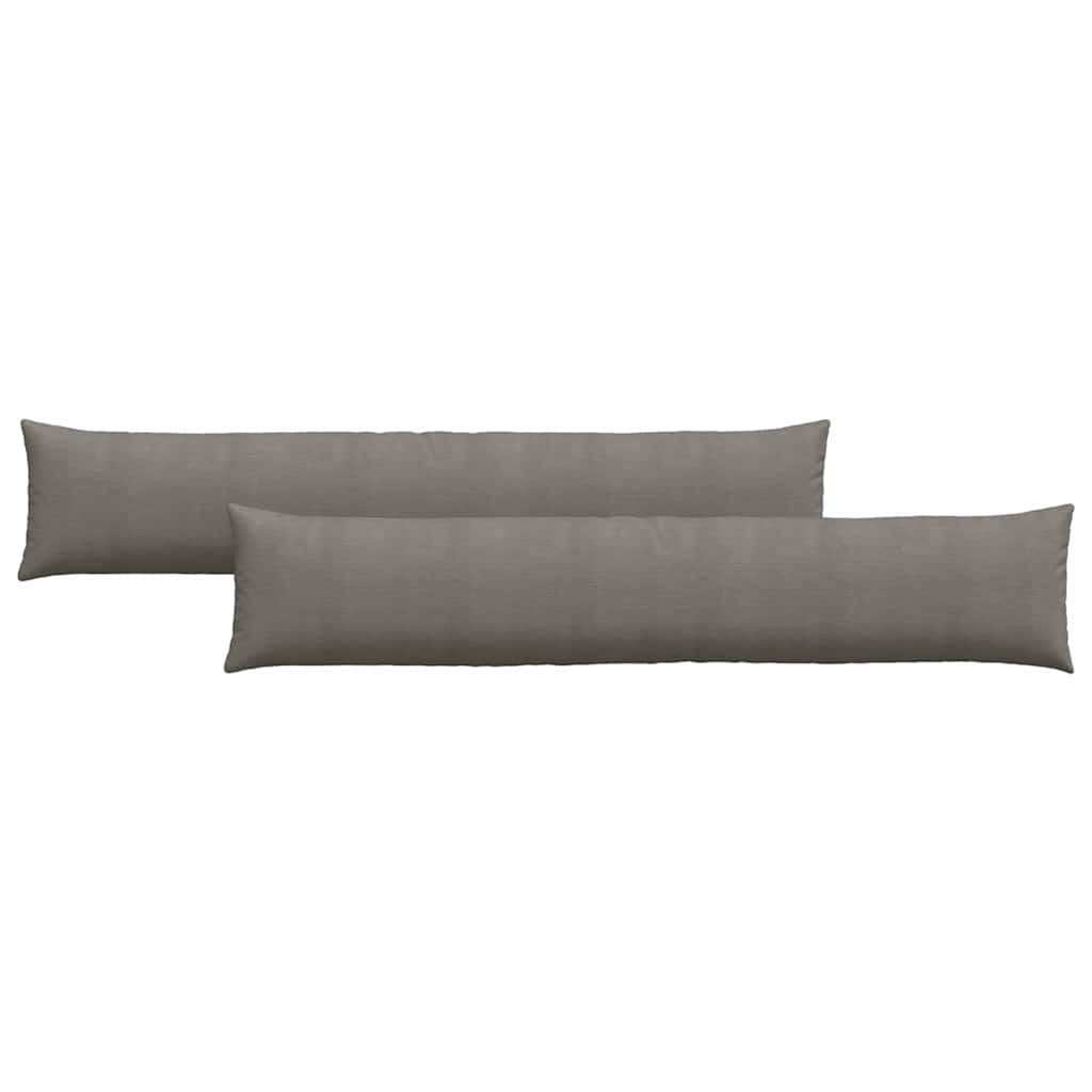 Sofapuder 2 pcs Lysegrå 200 x 40 cm Velourstof