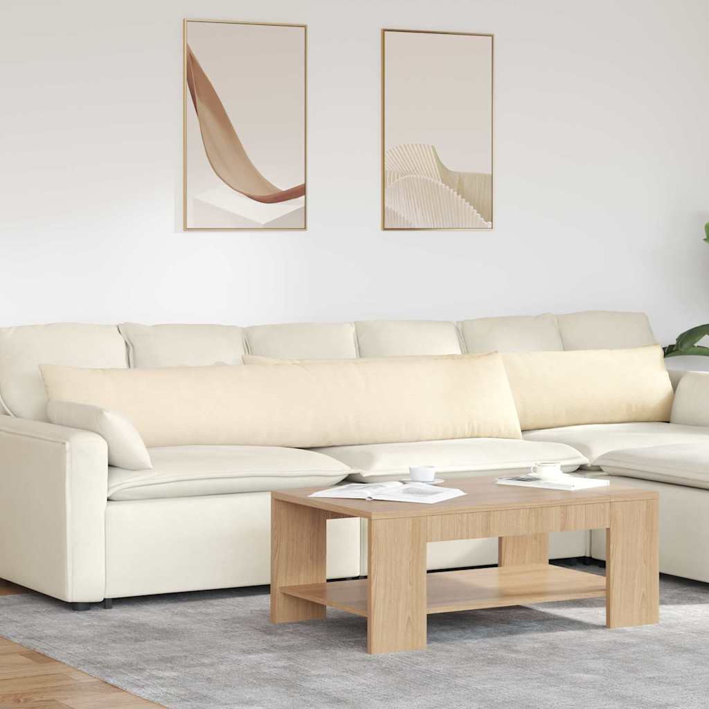 Sofapuder 2 pcs Creme 200 x 40 cm Velourstof