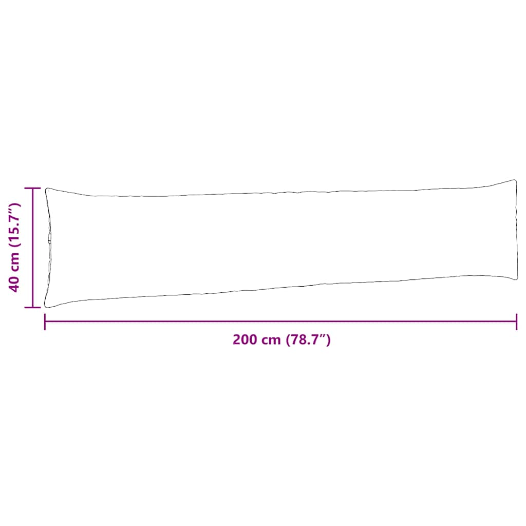 Sofapuder 2 pcs Grågrøn 200 x 40 cm Velourstof