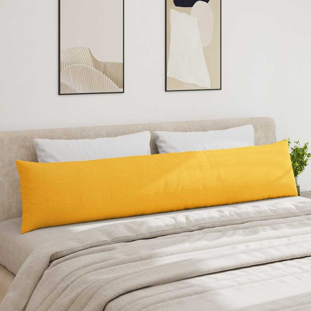 Sofapuder 2 pcs Lys Gul 200 x 40 cm Velourstof