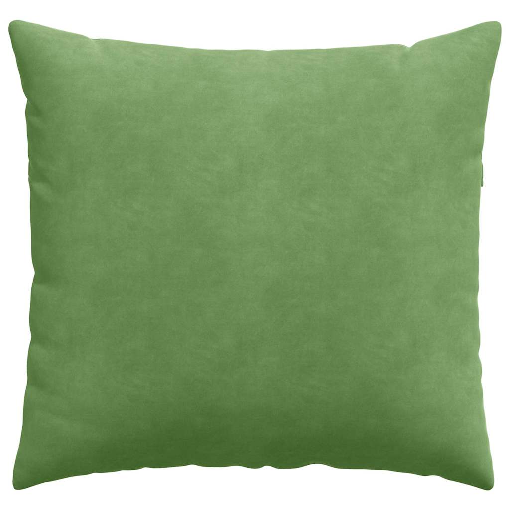 Sofapuder 2 pcs Lys grøn 45 x 45 cm Velourstof