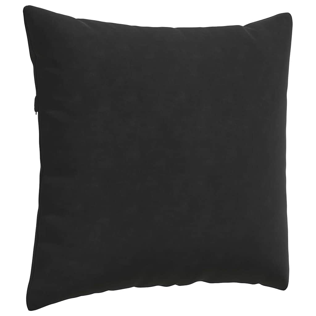 Sofapuder 2 pcs Sort 45 x 45 cm Velourstof