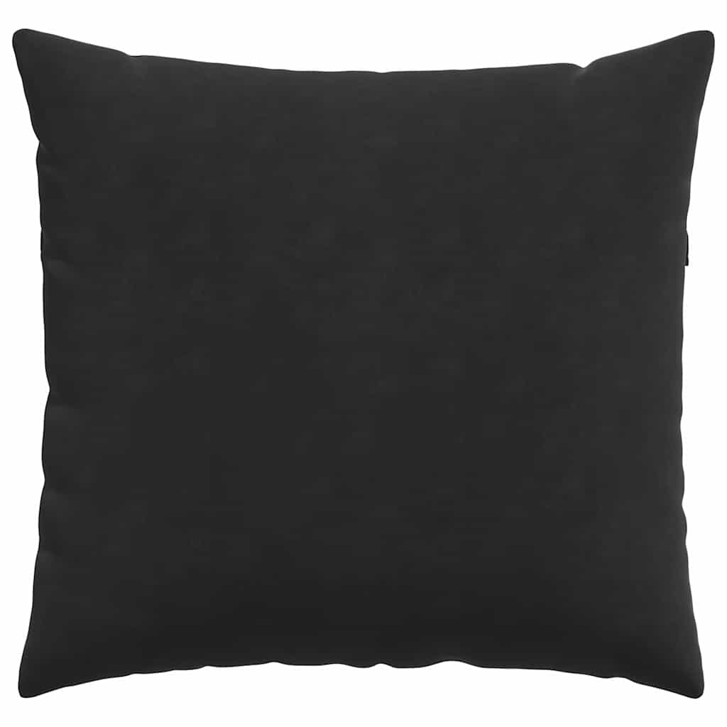 Sofapuder 2 pcs Sort 45 x 45 cm Velourstof