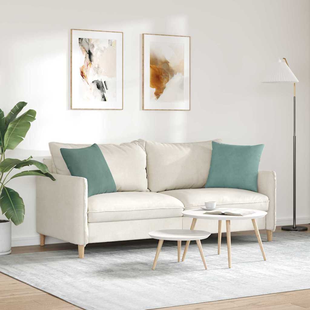 Sofapuder 2 pcs Havgrøn 45 x 45 cm Velourstof