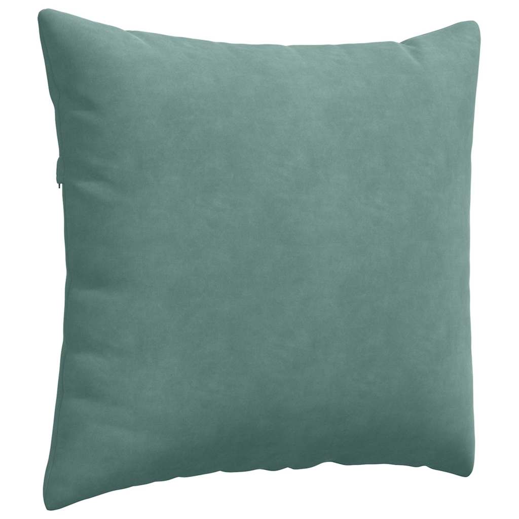 Sofapuder 2 pcs Havgrøn 45 x 45 cm Velourstof