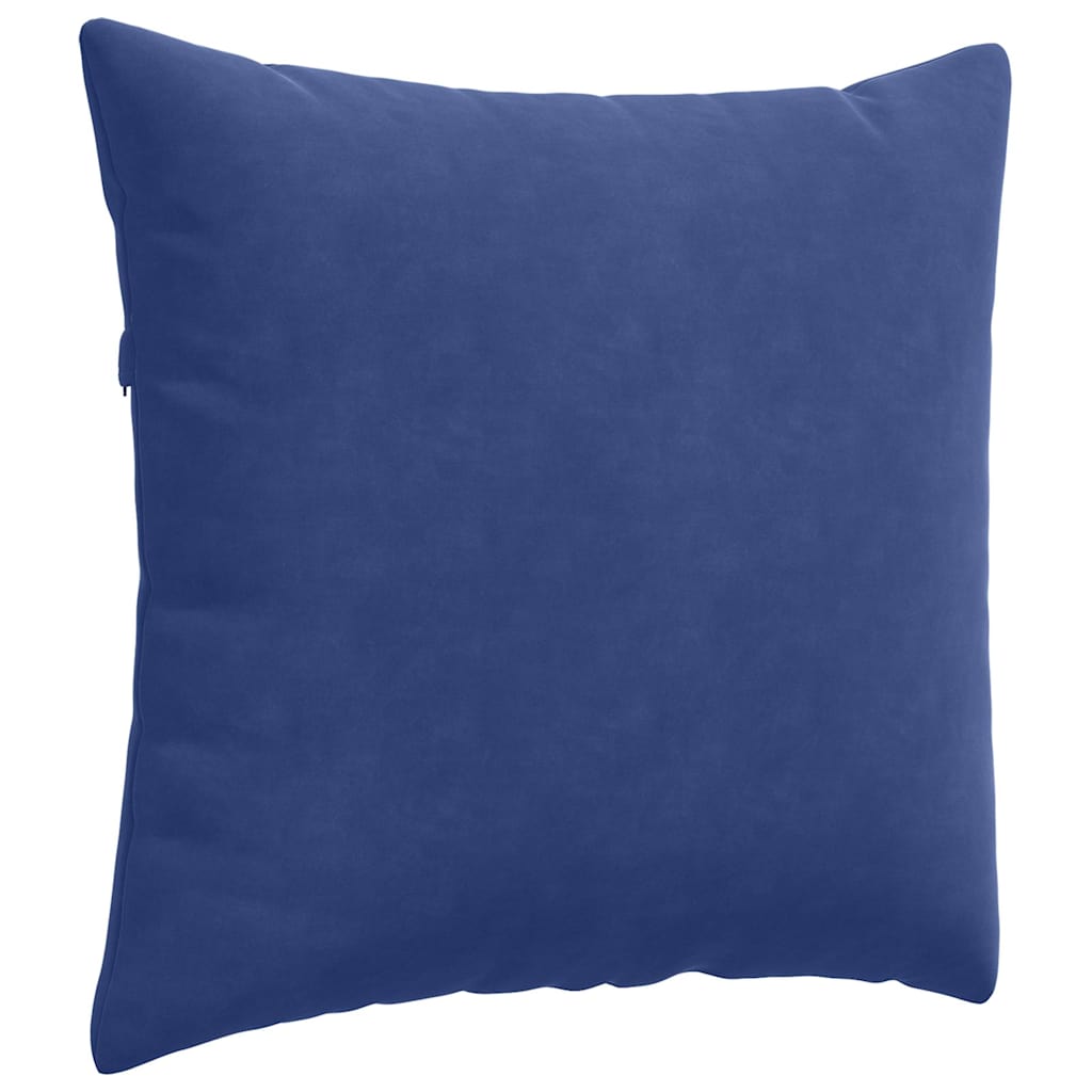 Sofapuder 2 pcs Politi blå 45 x 45 cm Velourstof