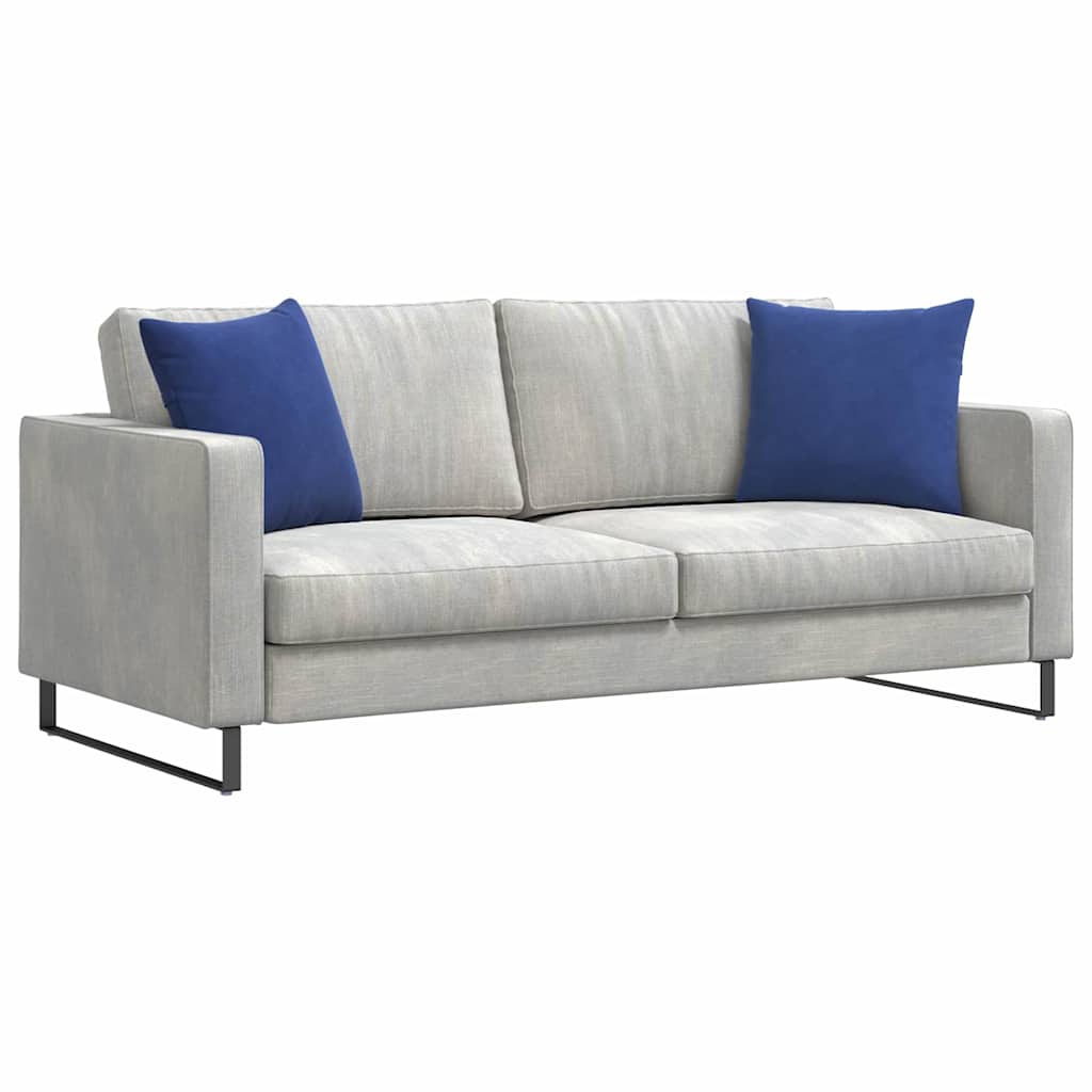 Sofapuder 2 pcs Politi blå 45 x 45 cm Velourstof