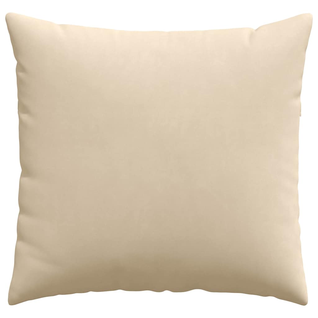 Sofapuder 2 stk. Stof Creme 45 x 45 cm