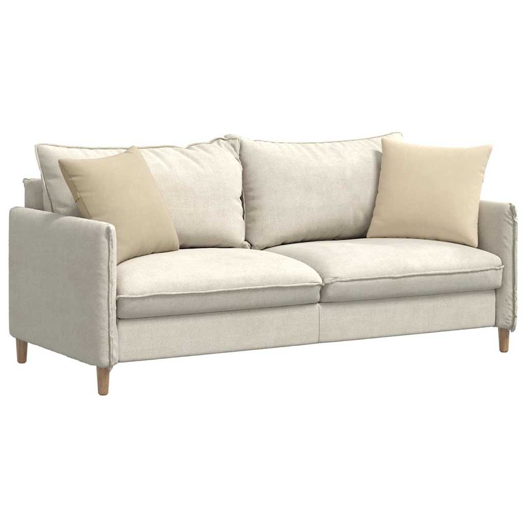 Sofapuder 2 stk. Stof Creme 45 x 45 cm
