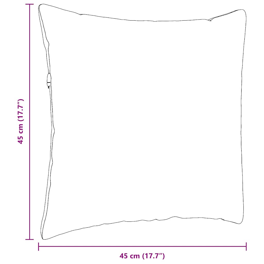 Sofapuder 2 stk. Stof Creme 45 x 45 cm