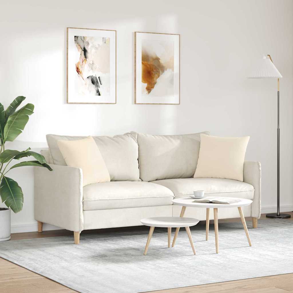 Sofapuder 2 stk. Stof Beige 45 x 45 cm