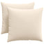 Sofapuder 2 stk. Stof Beige 45 x 45 cm