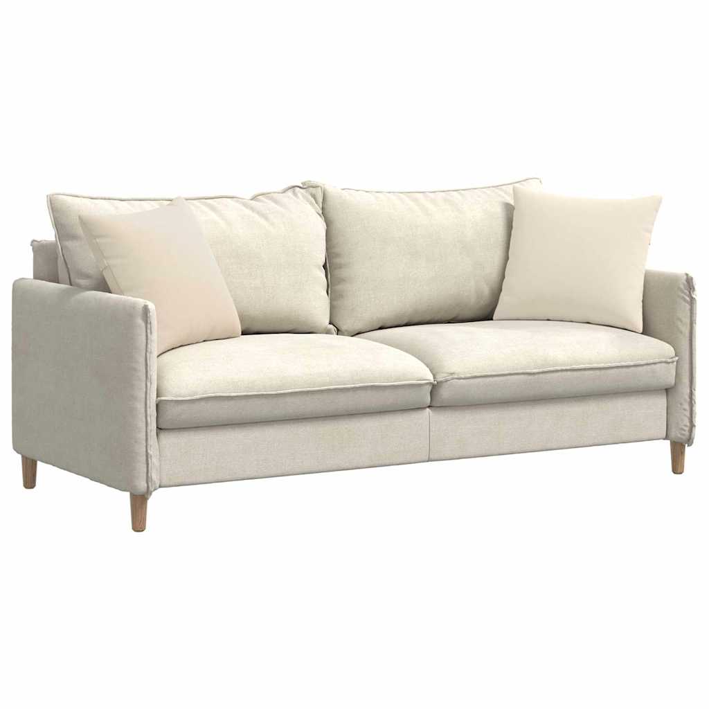 Sofapuder 2 stk. Stof Beige 45 x 45 cm
