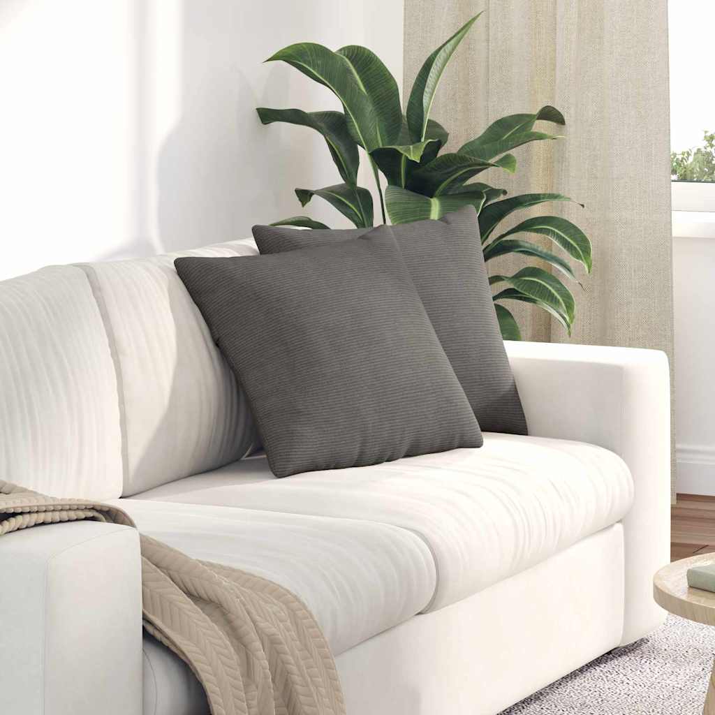 Sofapuder 2 pcs Lysegrå 45 x 45 cm Velourstof