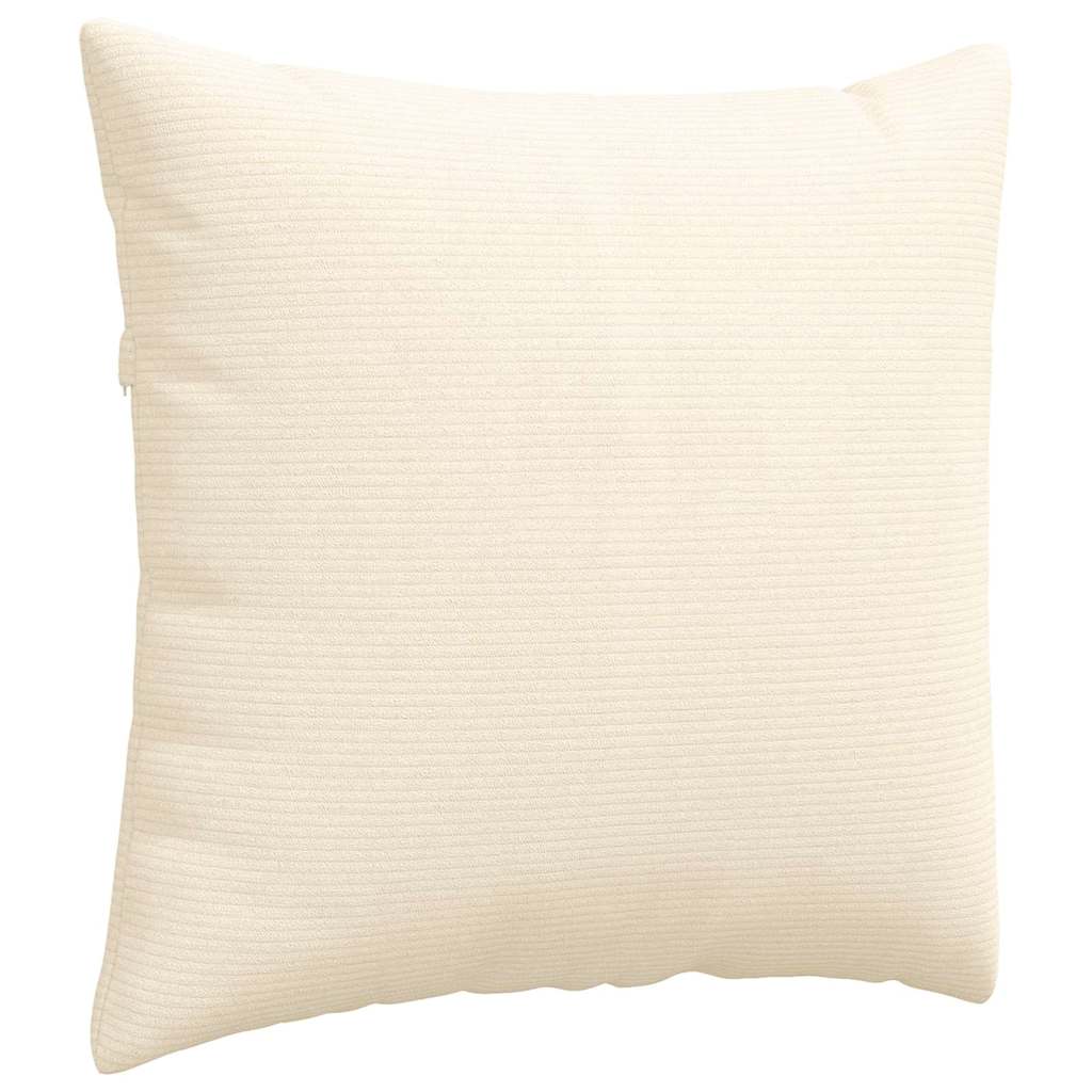 Sofapuder 2 pcs Creme 45 x 45 cm Velourstof