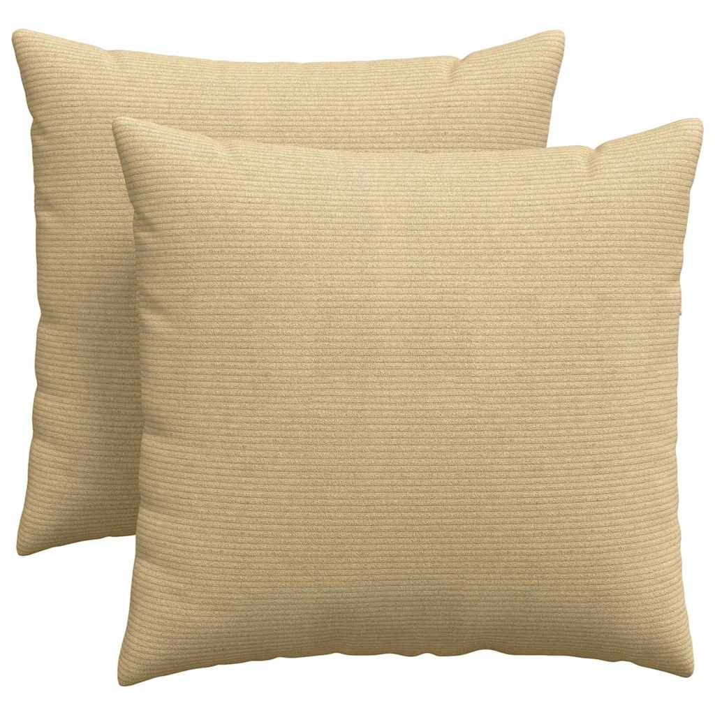 Sofapuder 2 pcs Grågrøn 45 x 45 cm Velourstof