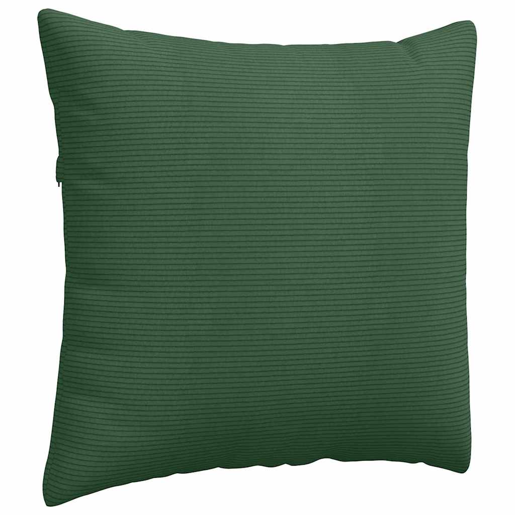 Sofapuder 2 pcs Mørkegrøn 45 x 45 cm Velourstof