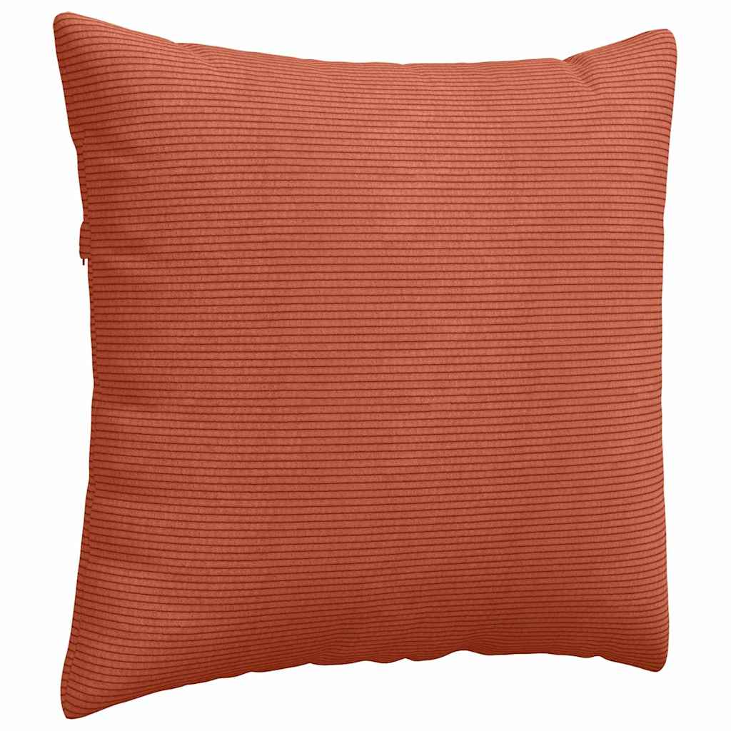 Sofapuder 2 pcs Rød orange 45 x 45 cm Velourstof