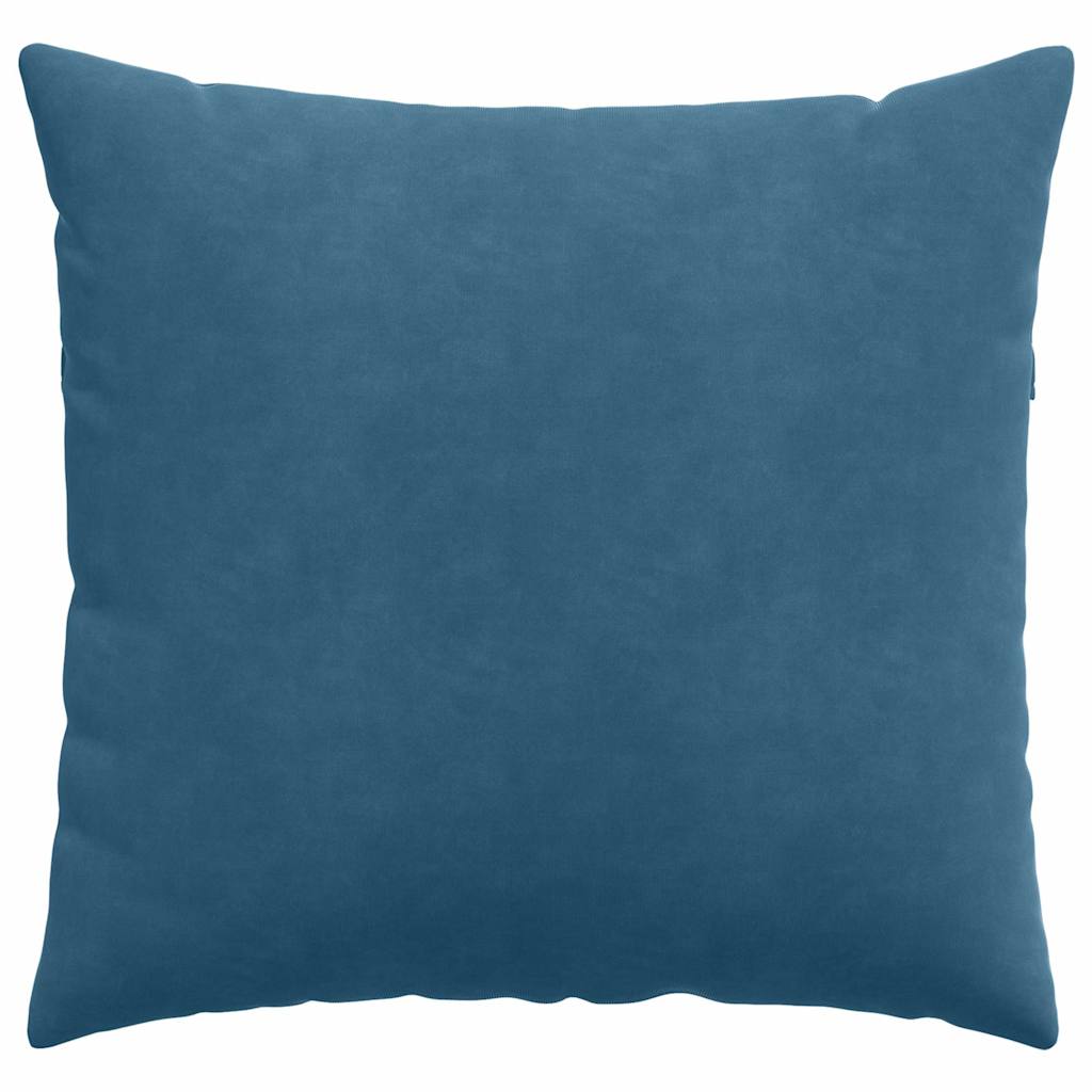 Sofapuder 2 pcs Blå 50 x 50 cm Velourstof