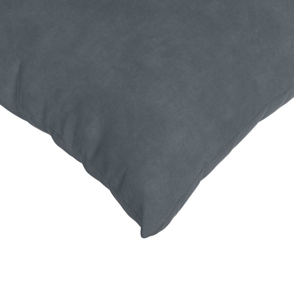 Sofapuder 2 pcs Mørkegrå 50 x 50 cm Velourstof
