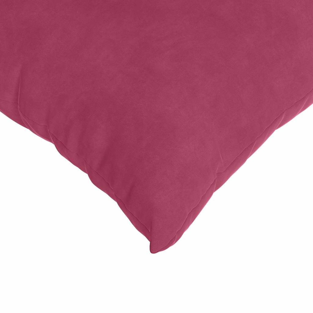 Sofapuder 2 pcs Vinrød 50 x 50 cm Velourstof