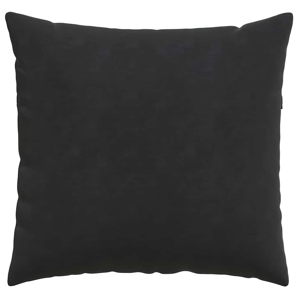 Sofapuder 2 pcs Sort 50 x 50 cm Velourstof