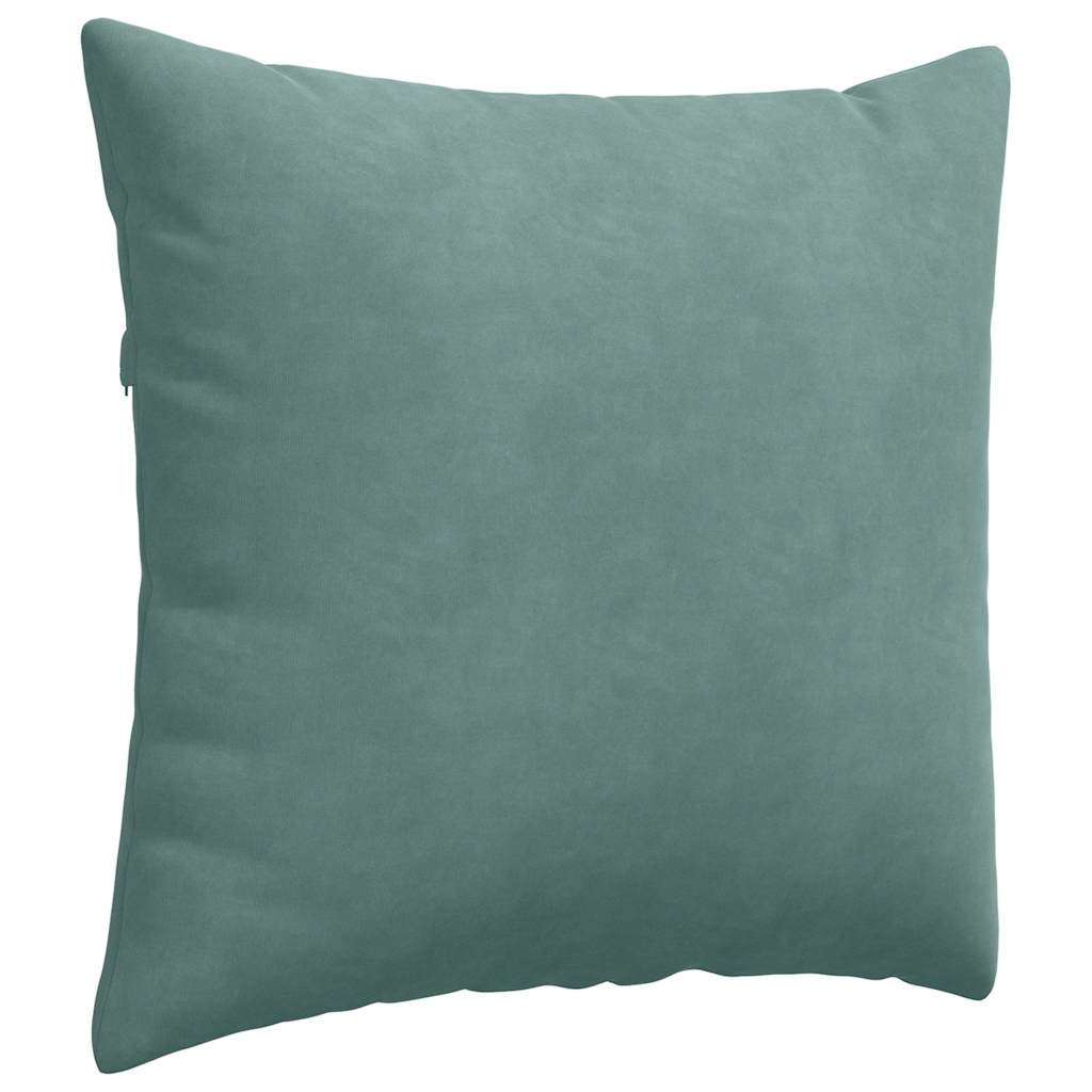 Sofapuder 2 pcs Havgrøn 50 x 50 cm Velourstof