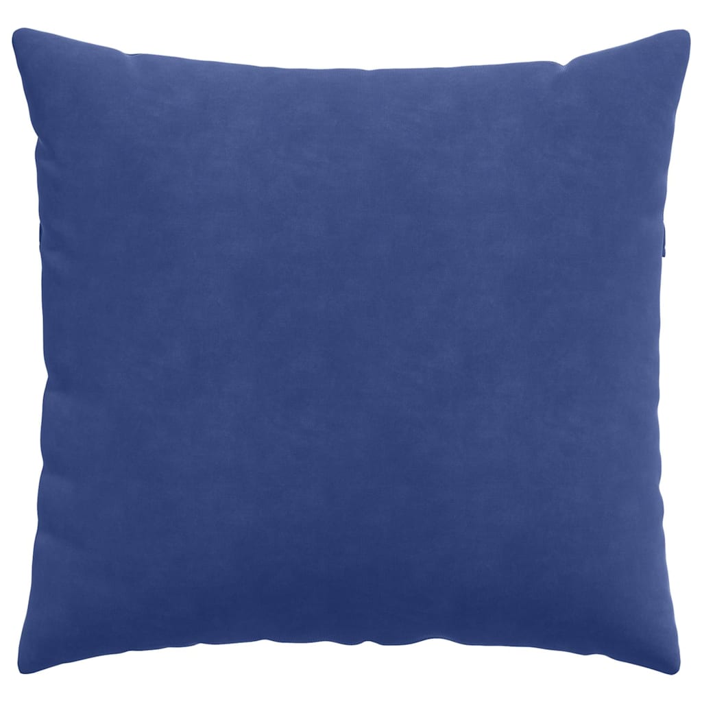 Sofapuder 2 pcs Politi blå 50 x 50 cm Velourstof