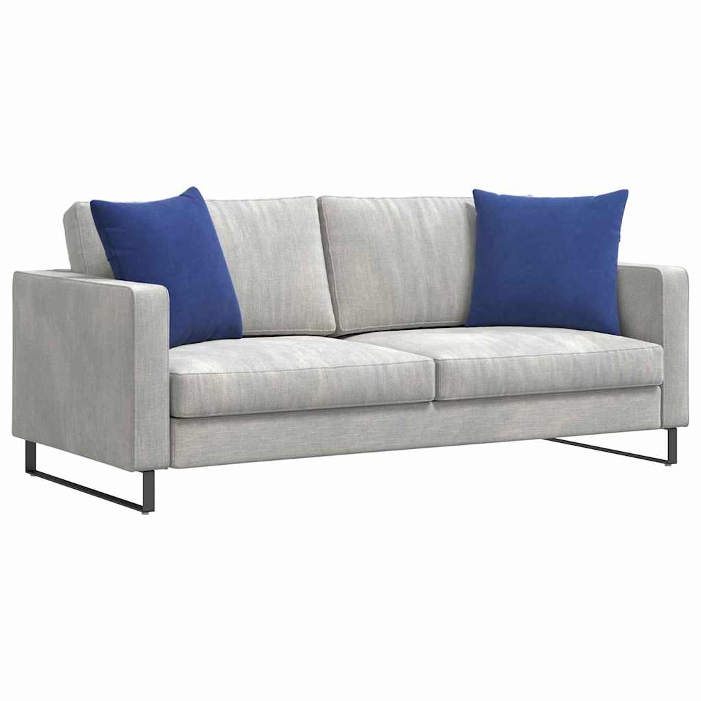Sofapuder 2 pcs Politi blå 50 x 50 cm Velourstof