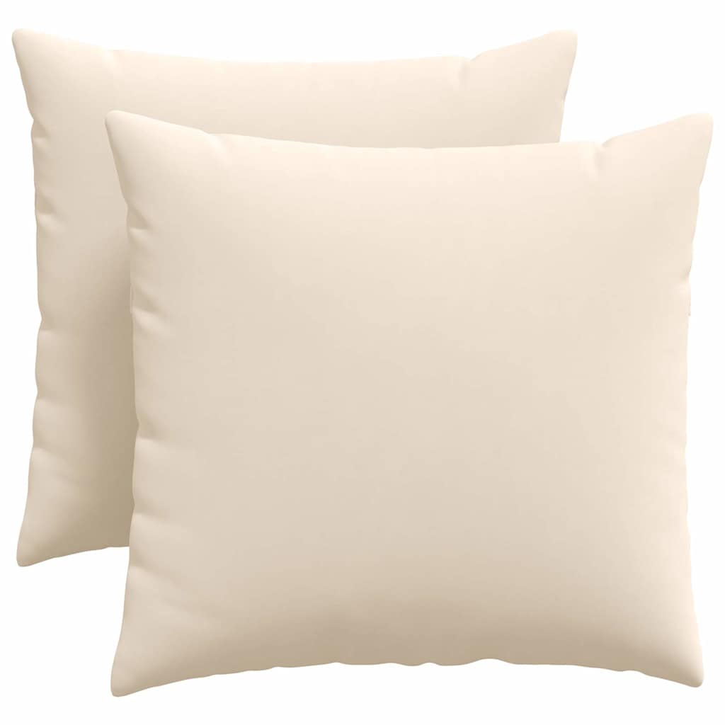 Sofapuder 2 stk. Stof Beige 50 x 50 cm