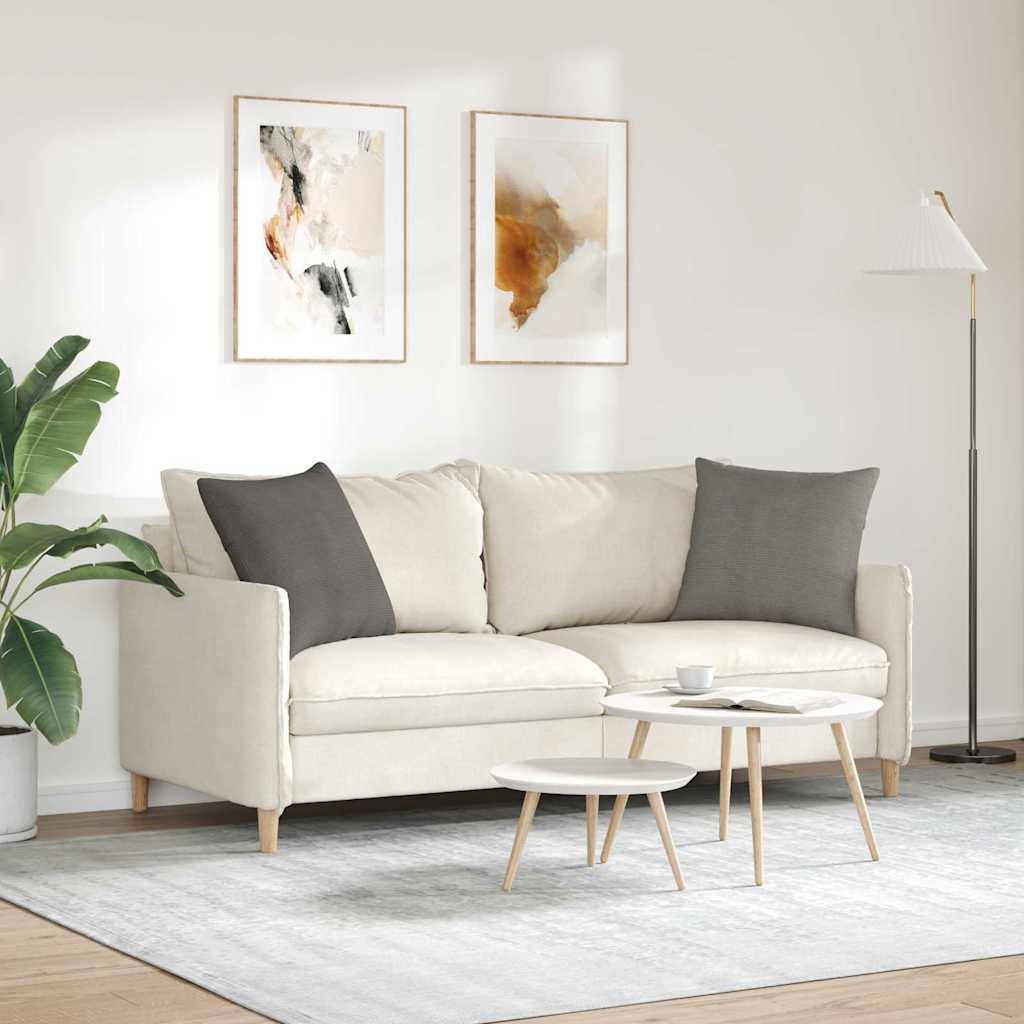 Sofapuder 2 pcs Lysegrå 50 x 50 cm Velourstof