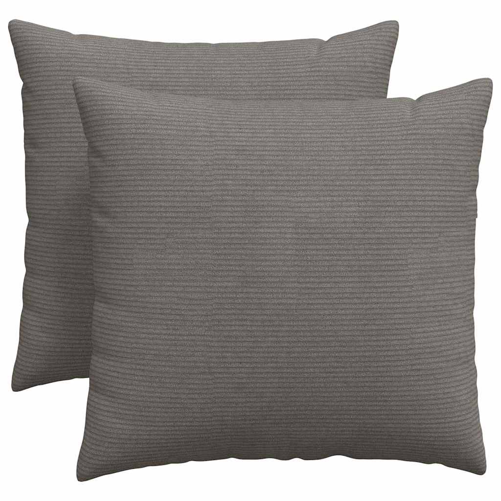 Sofapuder 2 pcs Lysegrå 50 x 50 cm Velourstof