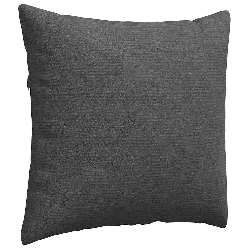 Sofapuder 2 pcs Mørkegrå 50 x 50 cm Velourstof