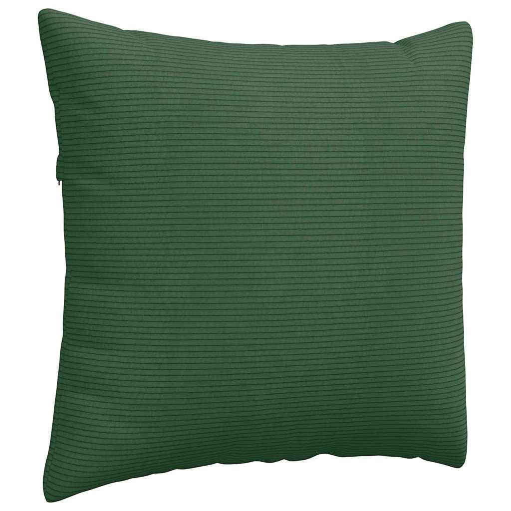 Sofapuder 2 pcs Mørkegrøn 50 x 50 cm Velourstof