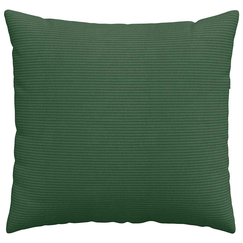 Sofapuder 2 pcs Mørkegrøn 50 x 50 cm Velourstof