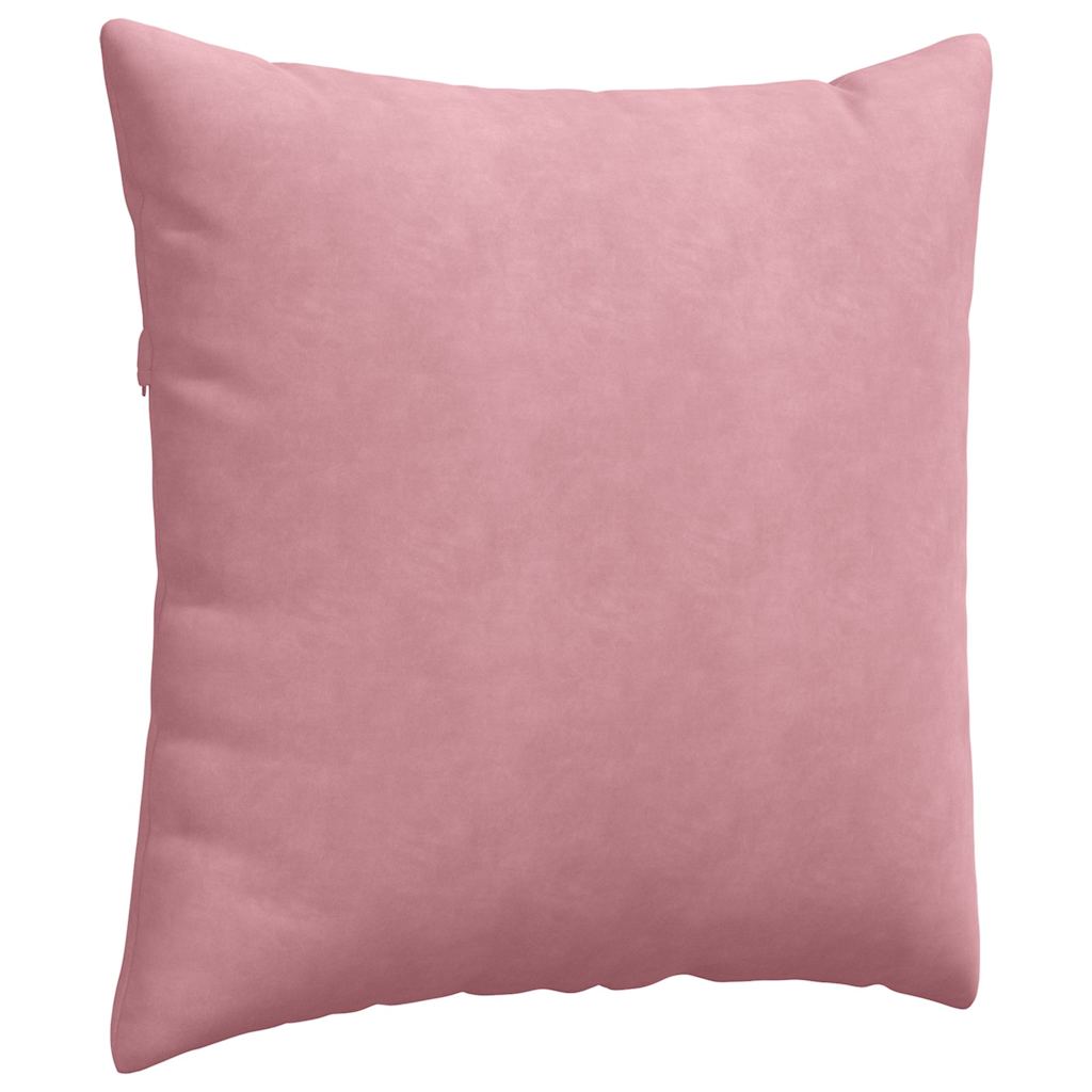 Sofapuder 2 pcs Lyserød 60 x 60 cm Velourstof