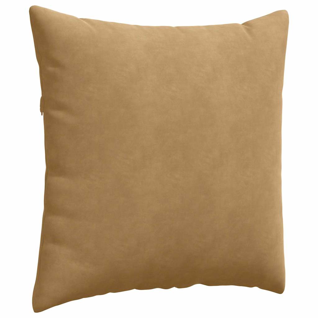 Sofapuder 2 pcs Brun 60 x 60 cm Velourstof