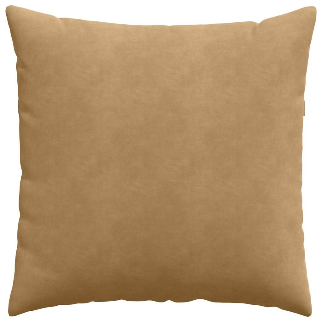 Sofapuder 2 pcs Brun 60 x 60 cm Velourstof