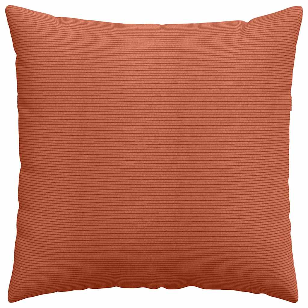 Sofapuder 2 pcs Rød orange 60 x 60 cm Velourstof